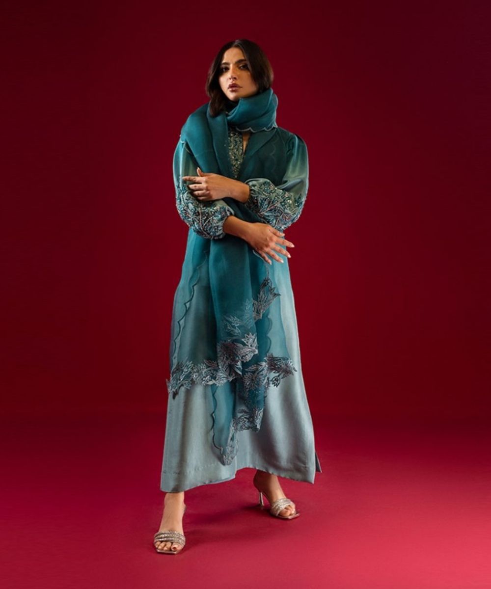 Sea green & teal blue ombre