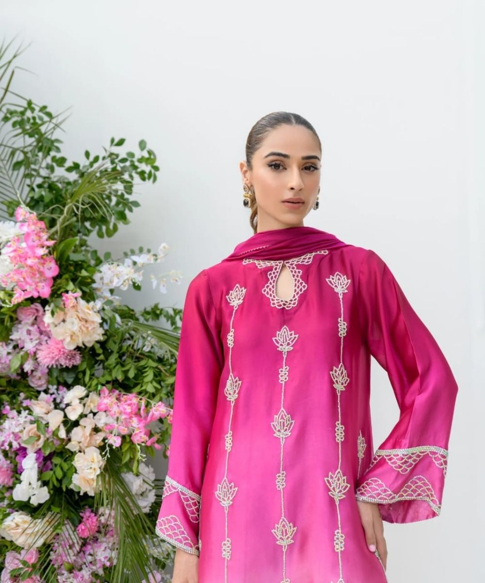 Raspberry pink Ombre