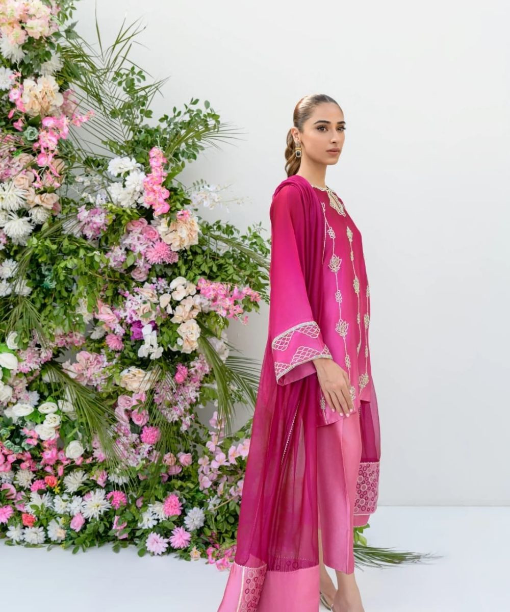 Raspberry pink Ombre